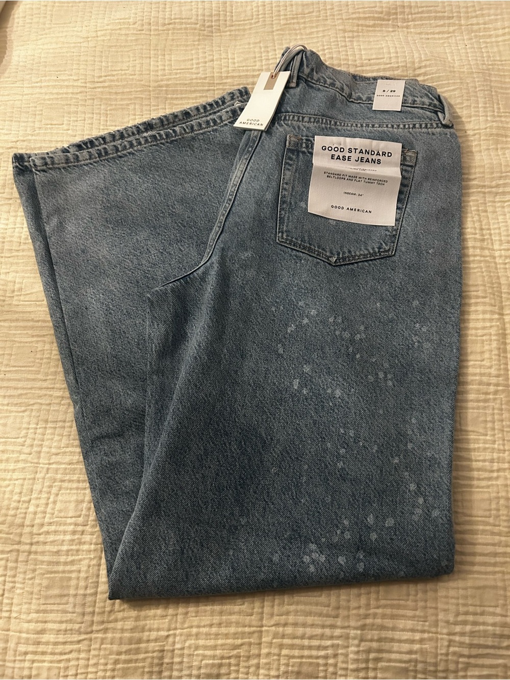 GOOD AMERICAN Light Blue Ease Jeans